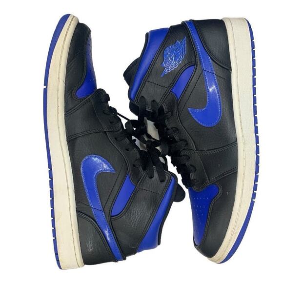 Air Jordan 1 Mid Hyper Royal 2021 SZ 10 Men's - Picture 2 of 7